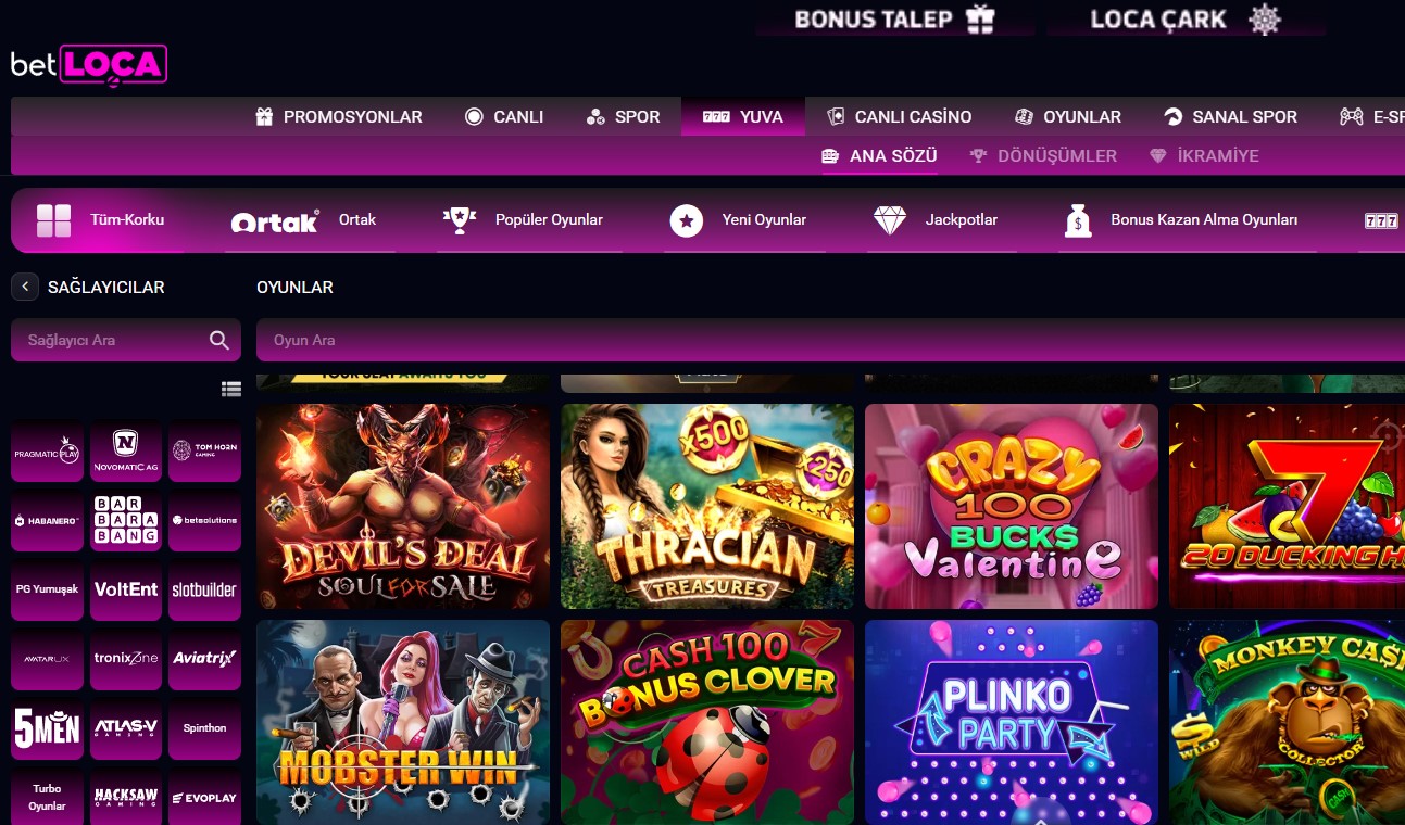 Betloca Giriş Sayfası